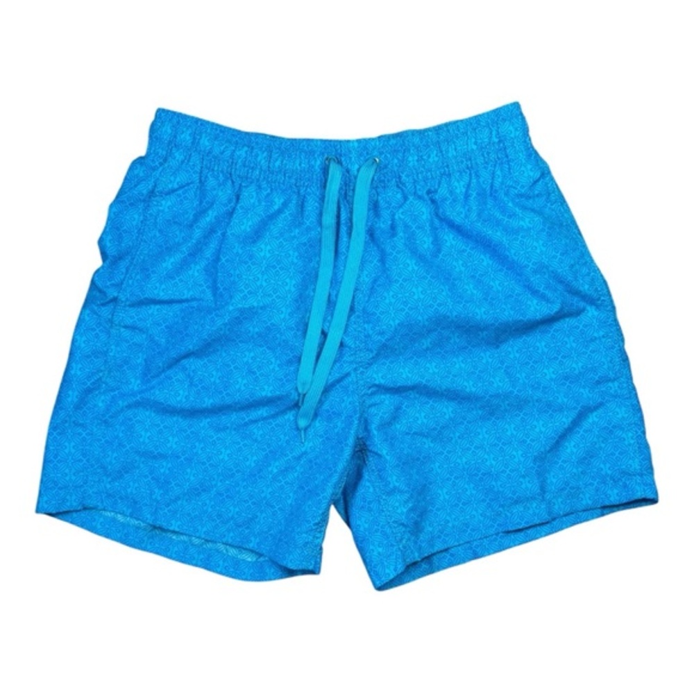 KANU Surf Men's Blue Graphic Print Board Shorts Swim Trunks Size M